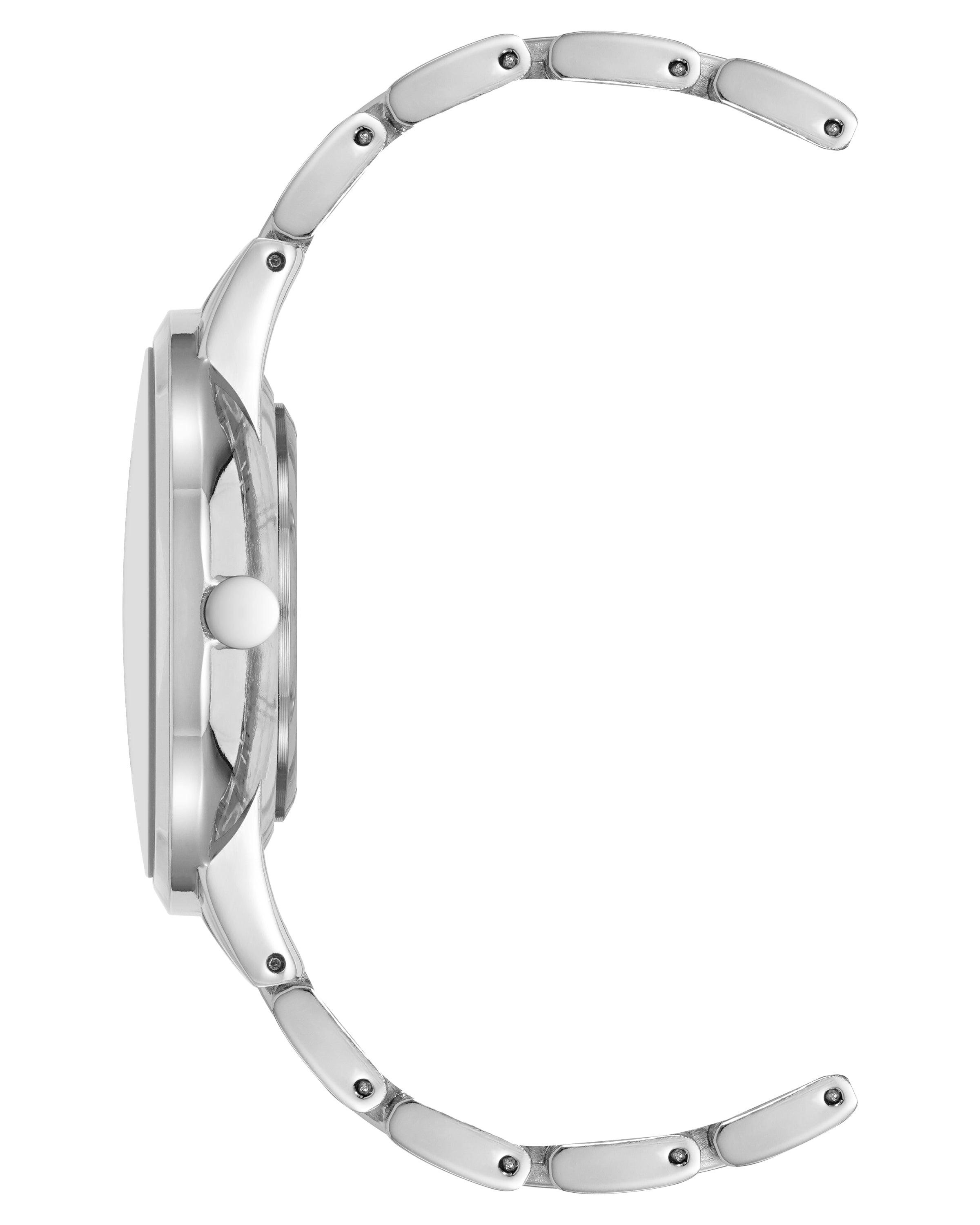 Crystal Accented Floral Dial Watch